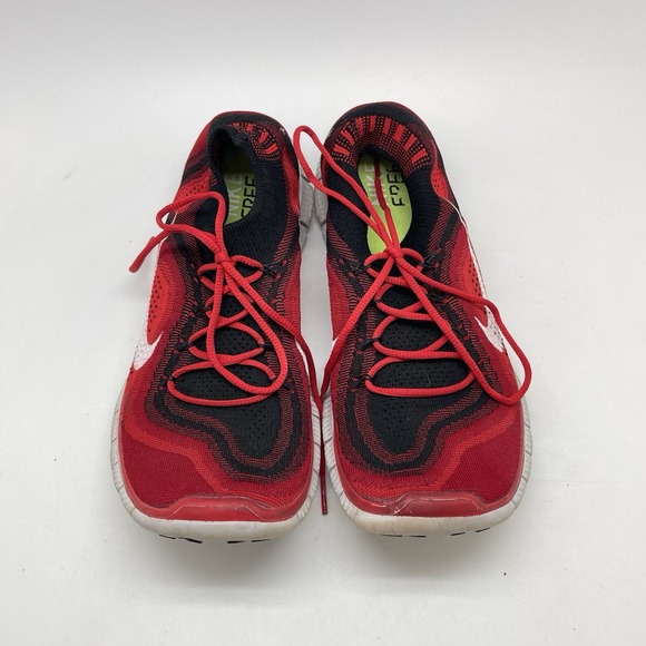 Nike Sneakers Mens 10 Free Flyknit‎ 5.0 615805-016 Red Athletic Running Shoes main image 6